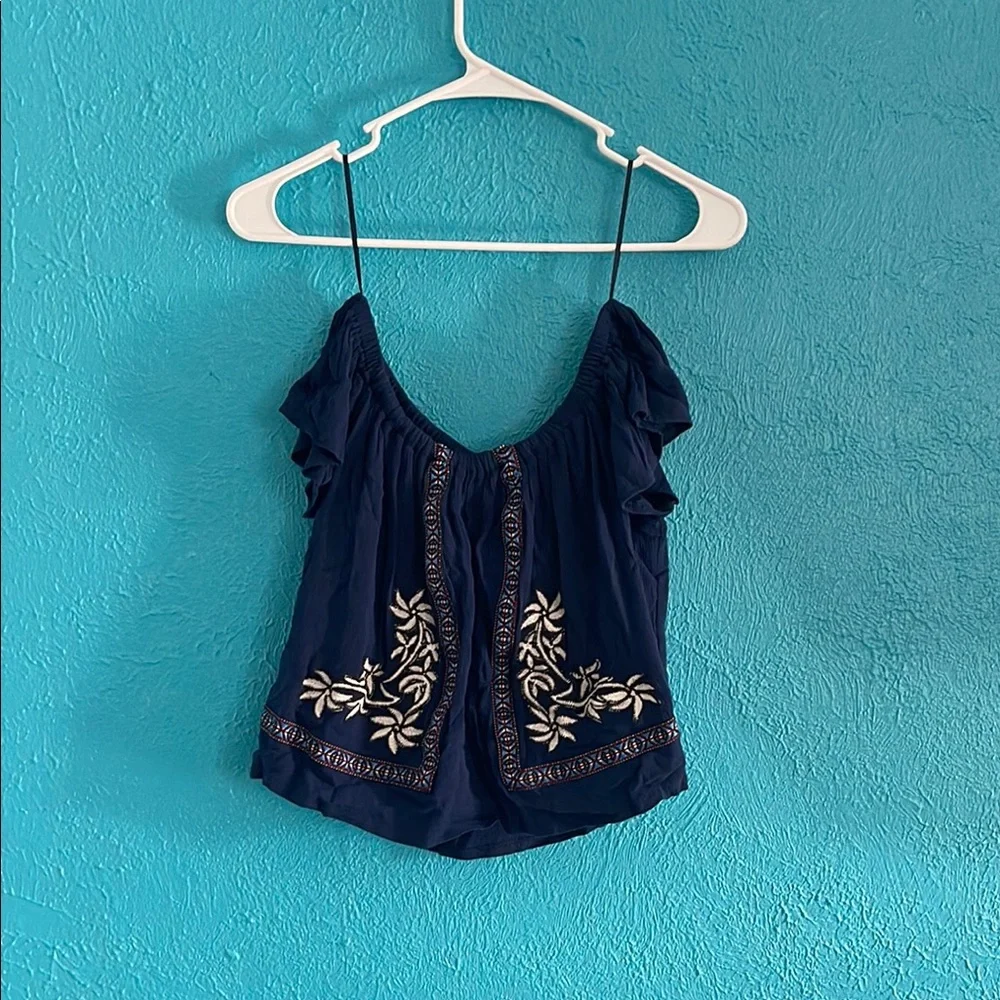 Embroidered off the shoulder top - Picture 2 of 2